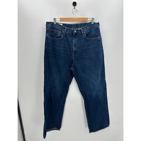 Gap 90s Loose Denim Jeans Men 38x31*‎ Dark Wash Cotton Everyday - Picture 1 of 8